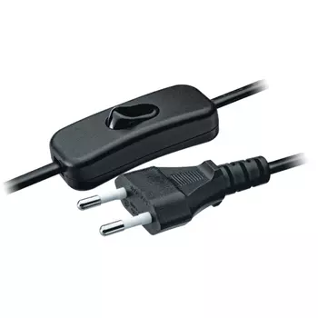 кабель для бра NAVIGATOR 2x0,5 1,7 м 2 А с выключателем черный