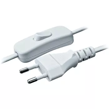 кабель для бра NAVIGATOR 2x0,5 1,7 м 2 А с выключателем белый