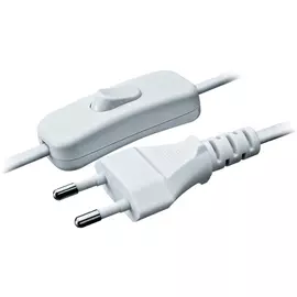 кабель для бра NAVIGATOR 2x0,5 1,7 м. 2 А с выключателем, белый