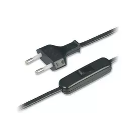 кабель для бра REV 2x0,5 2 м. 2 А с выключателем, черный