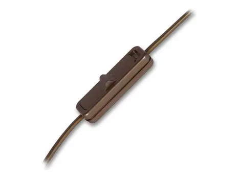 кабель для бра REV 2x0,75 1,9 м. 2,5 А с выключателем, золотой