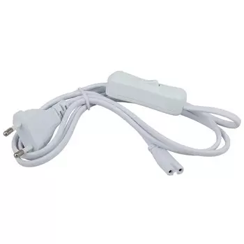 кабель для линейных светильников ЭРА 2x0,75 1,5 м 6 А с выключателем белый