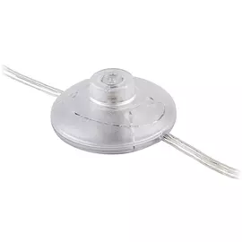 кабель для торшера FERON Dm 2x0,5 2,5м с выключателем 10А прозрачный