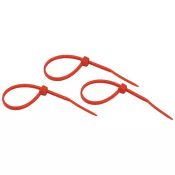 кабельный хомут нейлон DUWI 100x2,5 мм красный 25шт