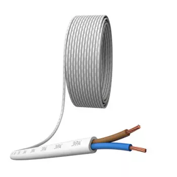 кабель ШВВП ЭРА 2х0,75 20м гибкий плоский белый