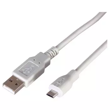 кабель USB-microUSB 3 м, серый