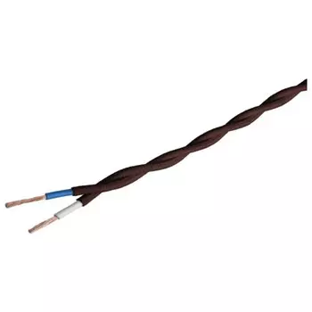 кабель витой 2х1,5 50м коричневый