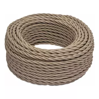 кабель витой BIRONI 3х1,5мм 10м матовый капучино