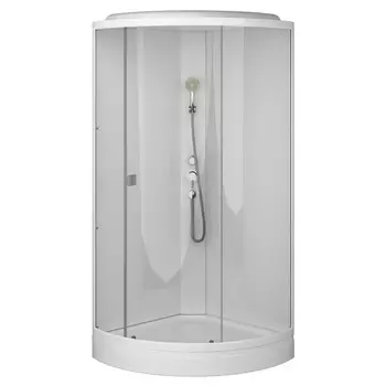 кабина душевая AM.PM X-Joy 90x90х205см 1/4 круга низкий поддон