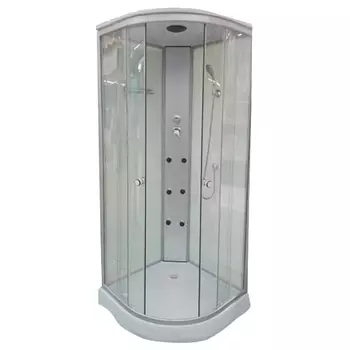 кабина душевая Classic 100x100x215см г/м низкий поддон 1/4 круга