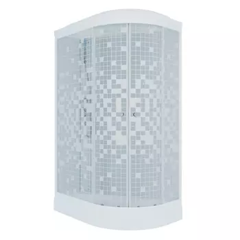 кабина душевая TRITON Коралл 120х80х218см низкий поддон левая