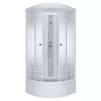 кабина душевая TRITON Стандарт 90х90см высокий поддон 1/4 круга