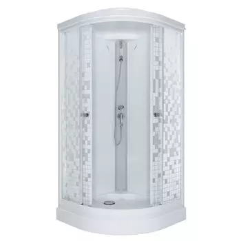 кабина душевая TRITON Стандарт мозаика 100х100см низкий поддон