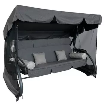 качели-диван Версаль 170х250х148см (до 400кг) с москитной сеткой 2 подушки 2 валика