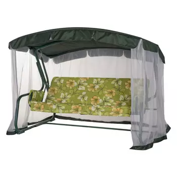 качели садовые УДАЧНАЯ МЕБЕЛЬ Тропикана 2,1х1,27х1,65м зеленый (до 300кг) арт.522