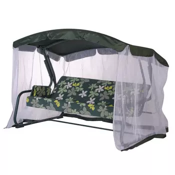 качели садовые УДАЧНАЯ МЕБЕЛЬ Тропикана 2,1х1,27х1,65м зеленый (до 300кг) арт.551