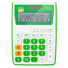 калькулятор настольный Deli 12 разрядный зеленый