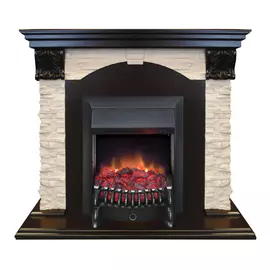 каминокомплект REALFLAME Dublin Lux (очаг FOBOS) бежевый, коричневый