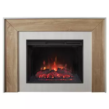 каминокомплект REALFLAME JERSEY 25,5 WT+SPARTA 25,5 CH-721 белый/дуб сонома