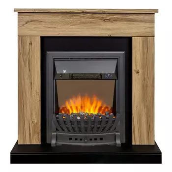 каминокомплект Royal Flame BERGEN STD + Aspen Black дуб галифакс