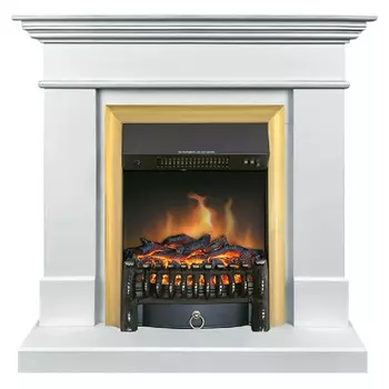 каминокомплект Royal Flame California + Fobos FX Brass белый