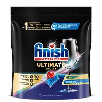 капсулы для ПММ FINISH Quantum Ultimate 30шт