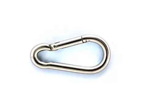 карабин пружинный 6х60мм усиленный нержавеющая сталь 1шт