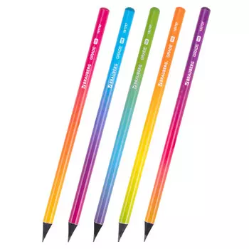 карандаш ч/г BRAUBERG Grade HB в асс-те