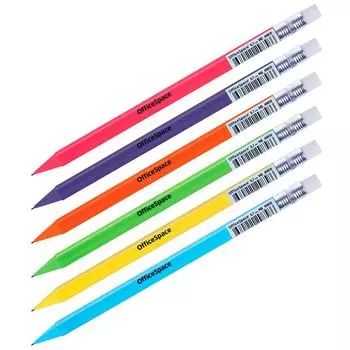 карандаш механический OFFICESPACE 0,7мм с ластиком в асс-те