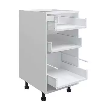 каркас напольный с 3 ящиками 400x510x820мм белый ЛДСП