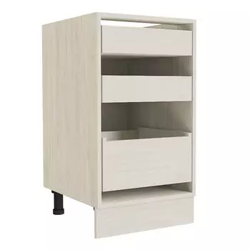 каркас напольный 3 ящика/доводчики 450х528х820мм ЗАКАЗ гикари рокфорд светлый ДСП