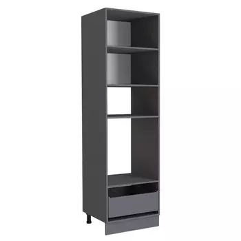 каркас шкафа-пенала 600х560х2140мм ЗАКАЗ ЛДСП графит ПК 728ш.72