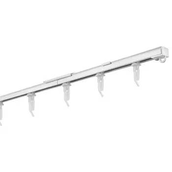 карниз 1-рядный УЮТ Мини профильный составной 300см белый, арт.2166273