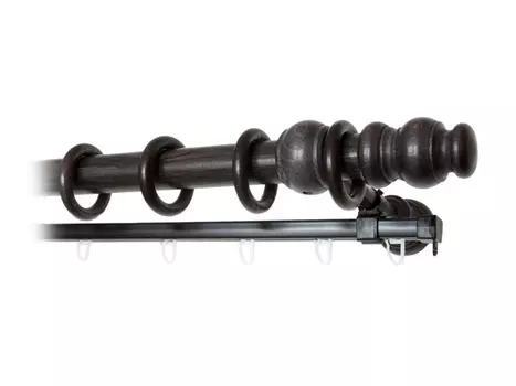 карниз 2-рядный 28мм 175см венге, арт.28.02.33В.175