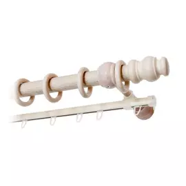 карниз 2-рядный 28мм 250см беленый дуб, арт.28.02.36Б.250