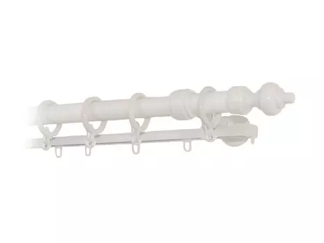 карниз 2-рядный 28мм 250см белый, арт.D28.02.034