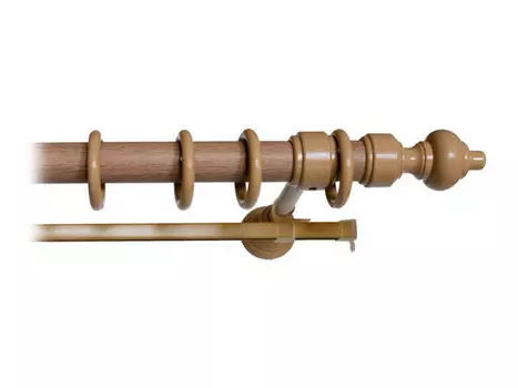 карниз 2-рядный 28мм МП 150см дуб, арт.28.02.236.150