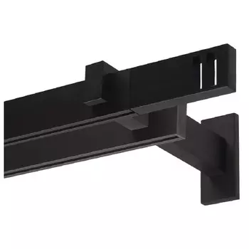 карниз 2-рядный ARTTEX Хай-Тек Квадро 240см черный, арт.148.471