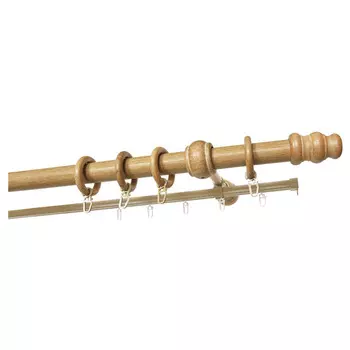 карниз 2-рядный УЮТ 28мм 300см светлый дуб, арт.28.02ТО.035.300