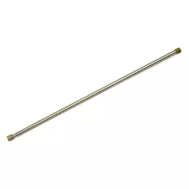 карниз для ванной, 105/190 см, прямой, брашированная латунь