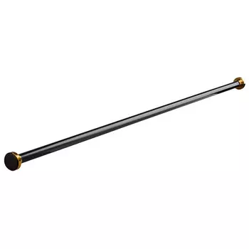 карниз для ванной 140-260см Oro Nero d22/25мм телескоп сталь черный/золото