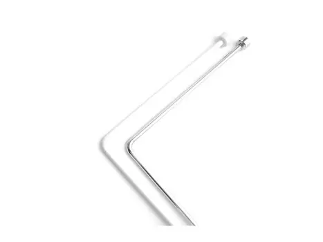 карниз для ванной, угловой, 80Х170 см, хром