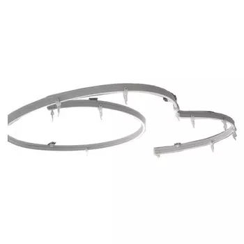 карниз гибкий 1-рядный UGO Loks 5м пластмассовый белый