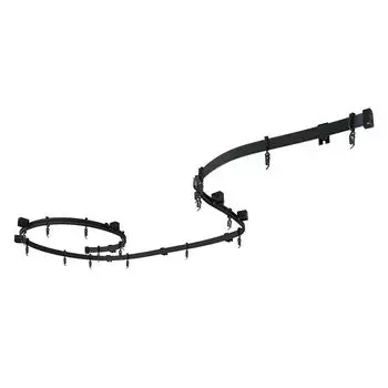 карниз гибкий 1-рядный УЮТ 5м черный, арт.2178196