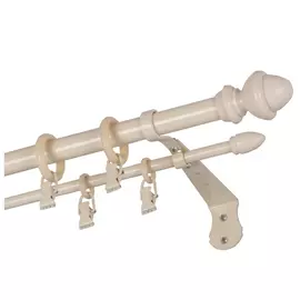 карниз круглый 2-рядный Classic 200см 20/10мм бежевый металл, арт.К.К.А4.21.МЗ.20