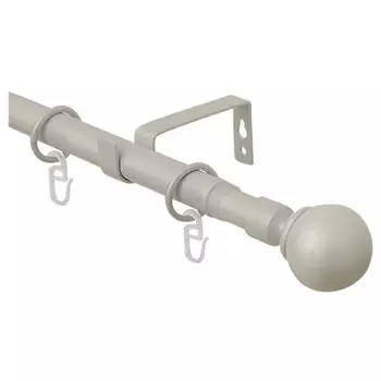 карниз телескоп. 1-рядный ARTTEX 160-300см 16/19мм сталь наконечник шар, арт.15.592.1