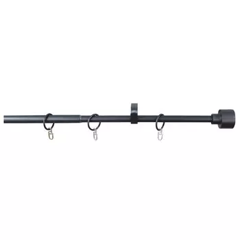карниз телескоп. 1-рядный UGO LOKS 160-300см 19мм антрацит наконечник денео, арт.580821