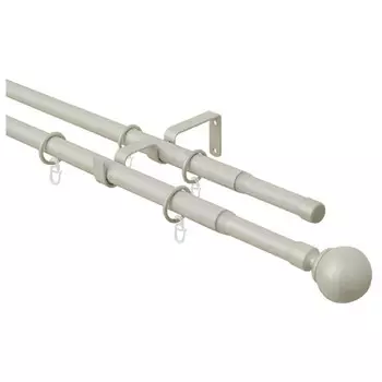 карниз телескоп. 2-рядный ARTTEX 160-300см 16/19мм сталь наконечник шар, арт.15.592