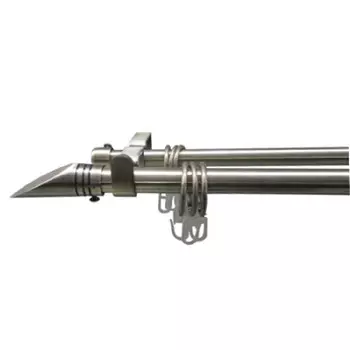 карниз телескоп. 2-рядный UGO LOKS 160-300см 16/19мм бронза наконечник скол, арт.580944