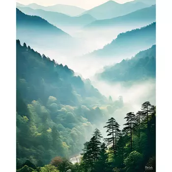 картина на холсте Лесная гармония 400х500мм